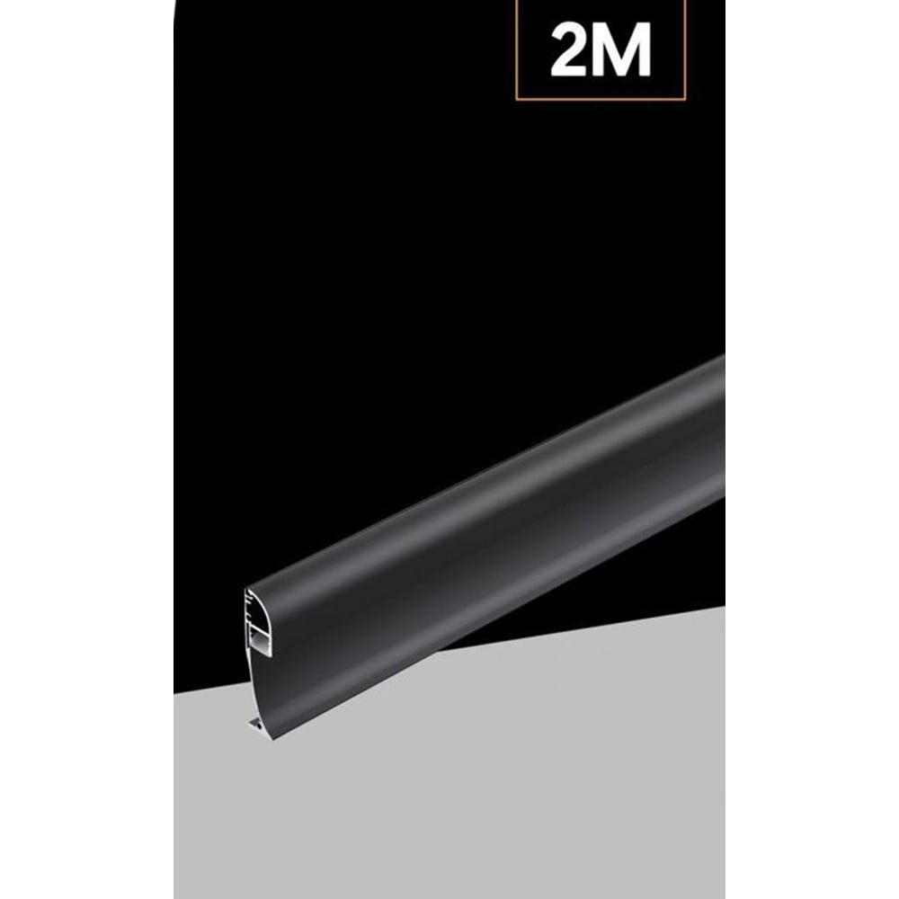 5PZ PROFILO ANGOLARE NERO ALLUMINIO STRISCE LED A SUPERFICIE 2MT AL-34