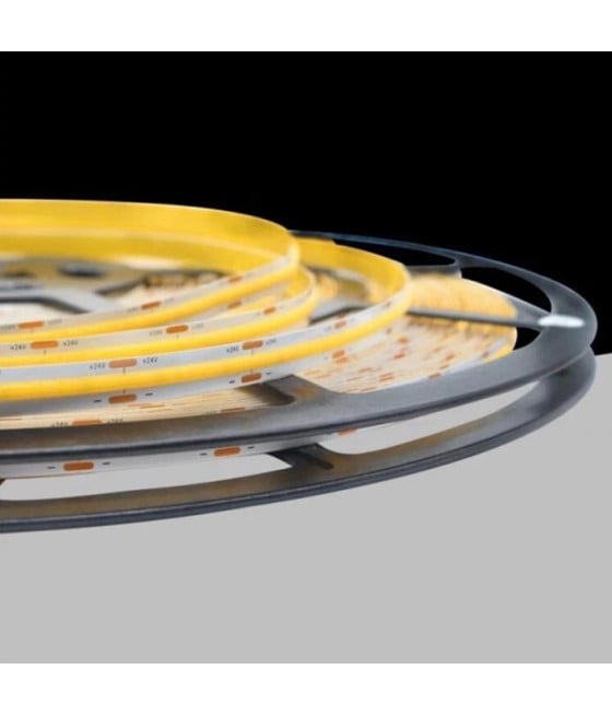 STRISCIA LED COB LUCE 4000K 6500K 3000K BOBINA 50 MT 24V COB-50M-324
