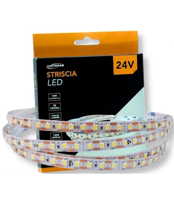 STRISCIA LED FLESSIBILE DC 24V 2835 MONOCOLORE BOBINA 50MT 2835-50M-24V