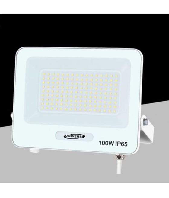 FARO PROIETTORE LED 100W SLIM IP65 LUCE 3000K 4000K 6500K EK05-100W-B
