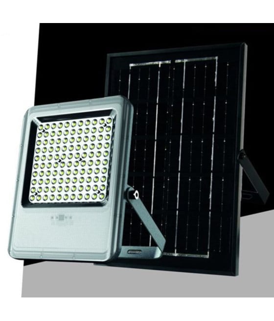 FARO LED PROIETTORE 180W CON PANNELO SOLARE LUCE 7000K SL-801-200-7000K