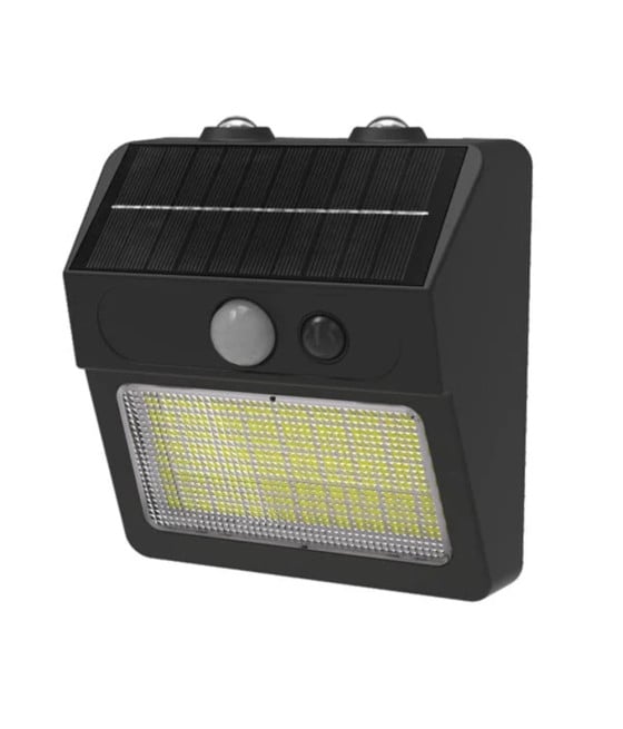 APPLIQUE SOLARE CON SENSORE MOVIMENTO 12W LUCE 3000K+6500K ZQ-DB-002JX