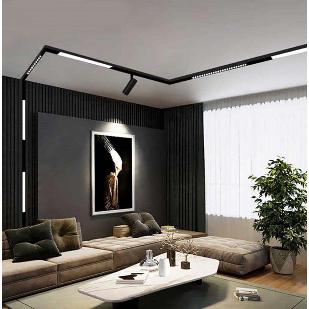 STAFFA GANCIO FISSAGGIO BINARIO MAGNETICO SOFFITTO O PARETE 2PZ GF-SF