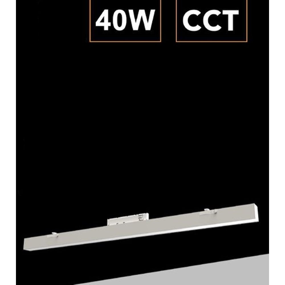 PLAFONIERA BARRA LINEARE LED PER BINARIO TRIFASE 40W CCT DL36120-3C