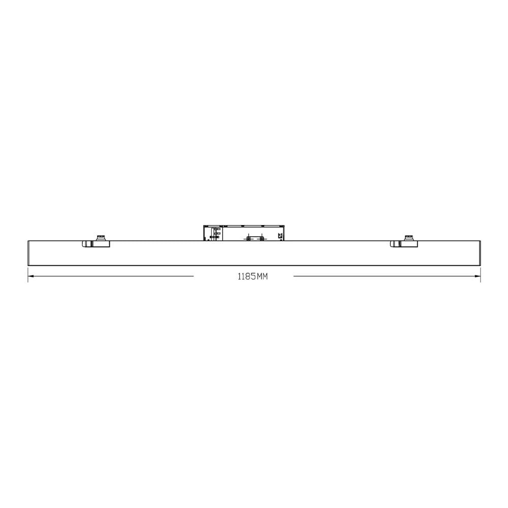 PLAFONIERA BARRA LINEARE LED PER BINARIO TRIFASE 40W CCT DL36120-3C