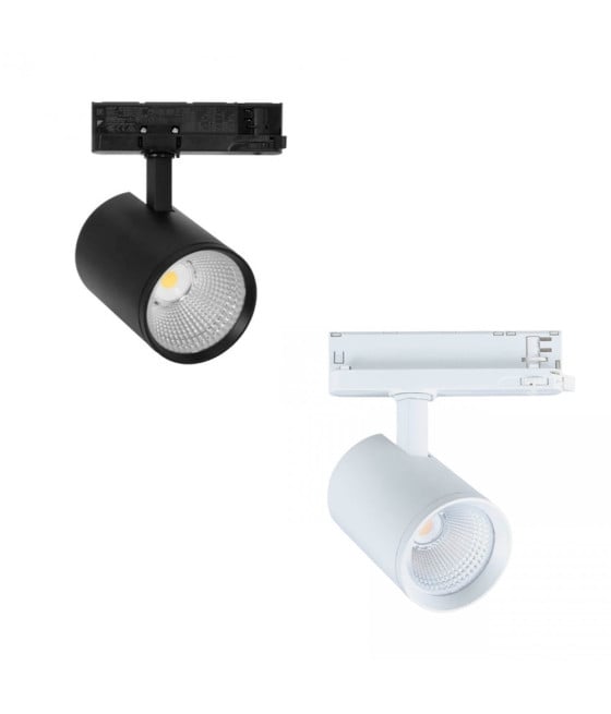 FARETTO LED BINARIO TRIFASE 30W ORIENTABILE LUCE NATURALE CALDA GD19C20