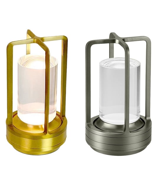 LAMPADA A LED DA TAVOLO 3W LANTERNA LUME RICARICABILE TOUCH CCT D37-3C