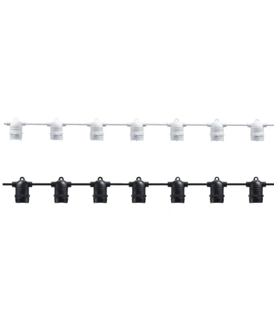 CATENA LUMINOSA 15 PORTALAMPADA E27 DECORATIVE PROLUNGABILE P01-S01-15