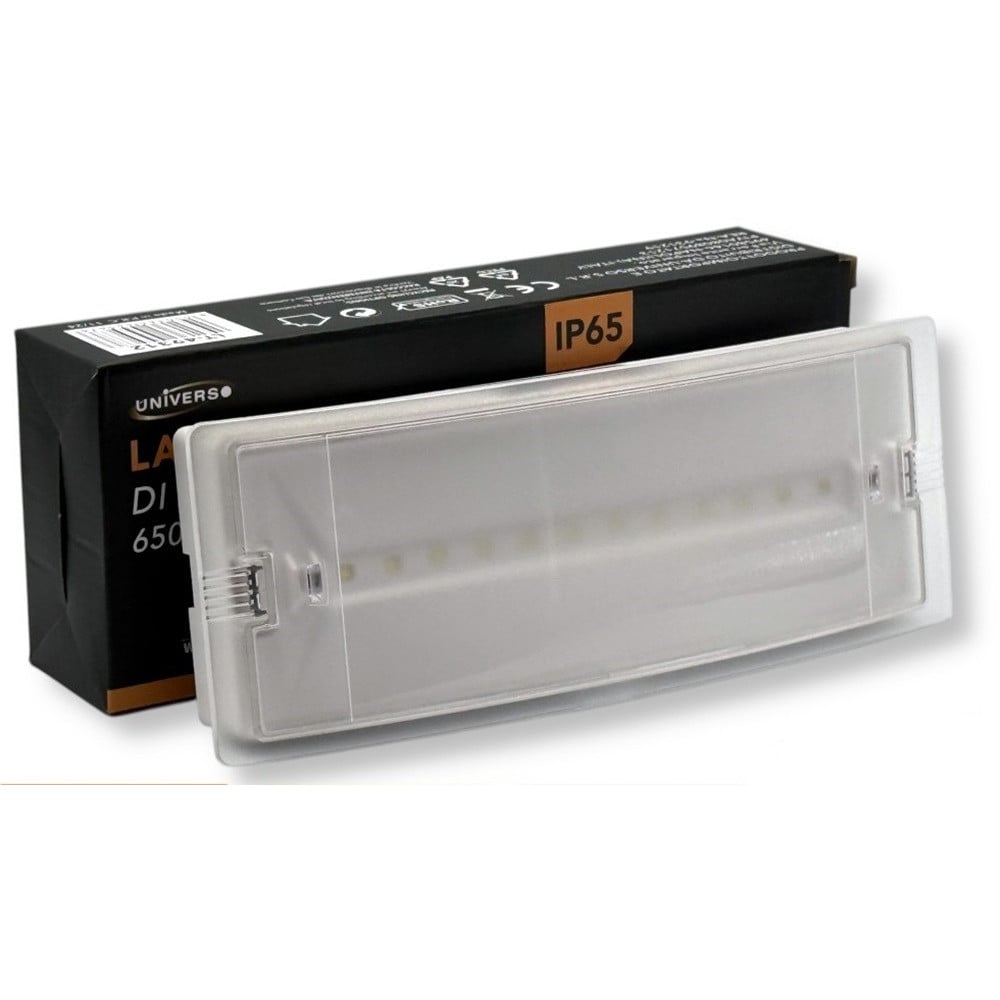 LAMPADA LED DI EMERGENZA ANTI BLACKOUT 1.5W IP65 LUCE 6500K LT-49312