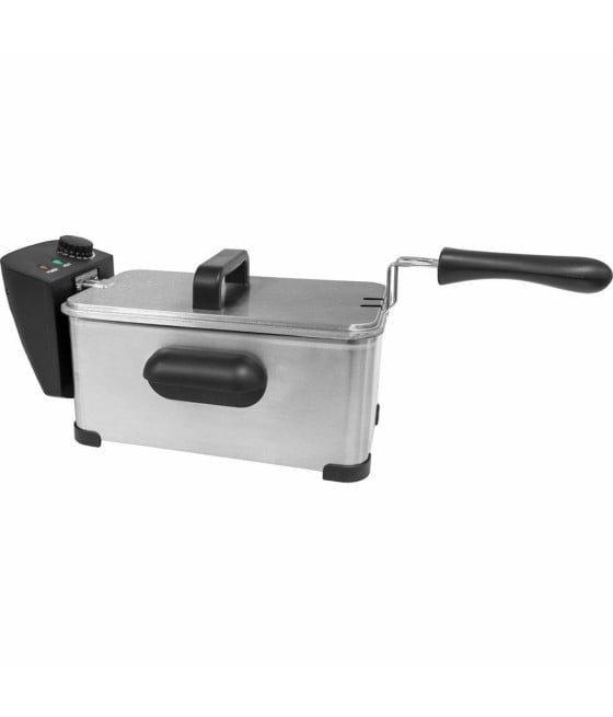 FRIGGITRICE ELETTRICA IN ACCIAIO CESTO 3LT 2000W CON MANIGLIA COPERCHIO