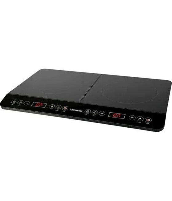 DOPPIA PIASTRA PIANO COTTURA INDUZIONE FORNELLO ELETTRICO 3500W CUCINA