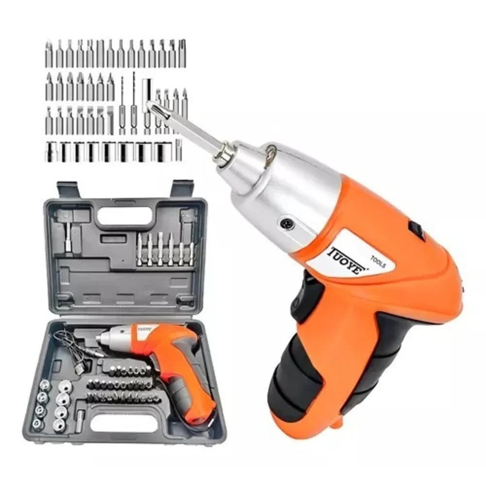 AVVITATORE CACCIAVITE ELETTRICO A BATTERIA TRAPANO 38 PUNTE TORCIA LED