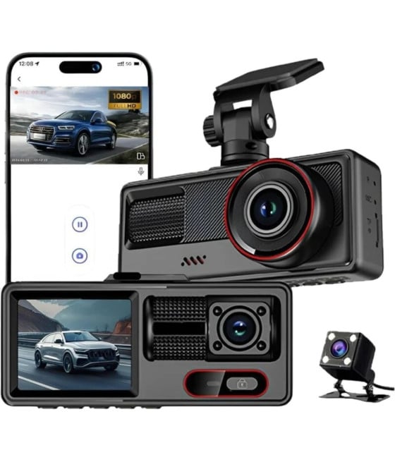 DASH CAM WIFI HD 1080P VIDEOREGISTRATORE TELECAMERA ANTERIORE INTERNA