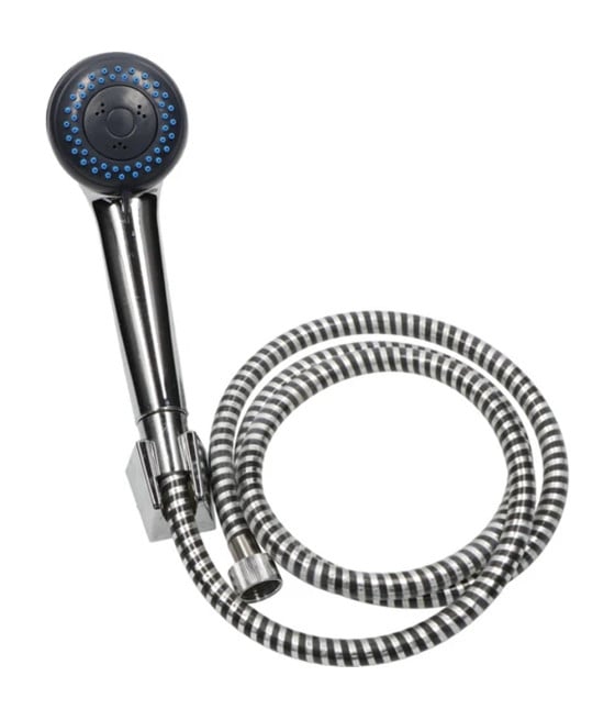 SET DOCCIA DOCCETTA MULTIGETTO 3 GETTI SUPPORTO MURO TUBO FLESSIBILE
