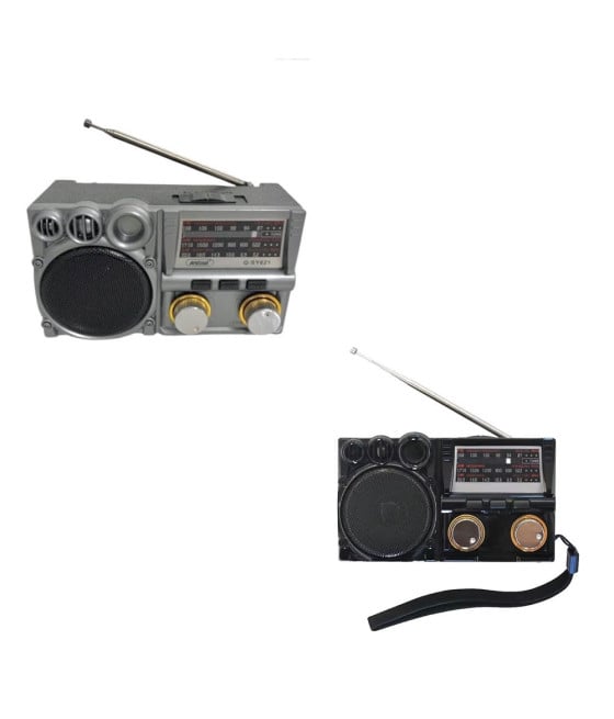 RADIO PORTATILE MULTIFUNZIONE A BATTERIA BANDE FM AM SW ANALOGICA