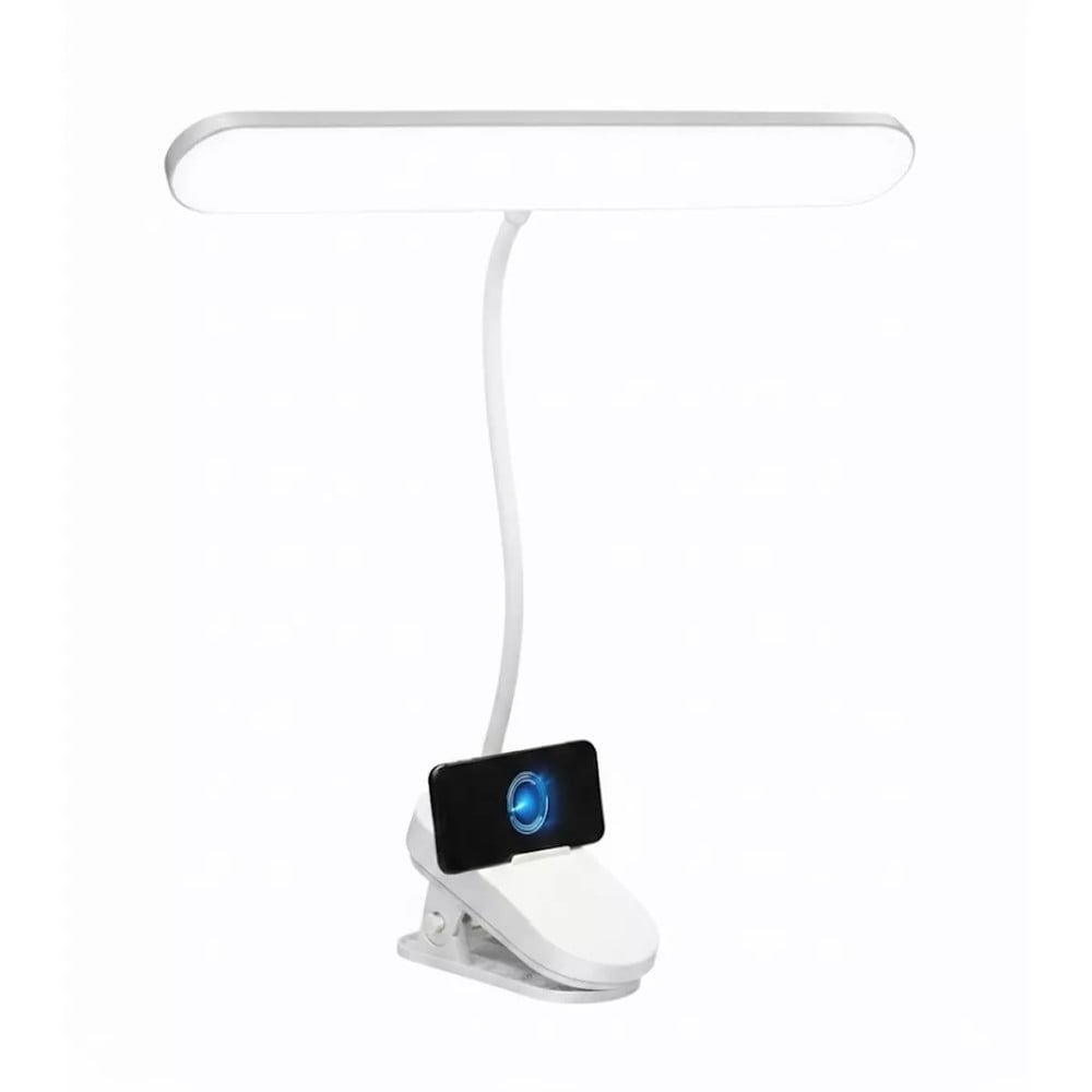 LAMPADA DA SCRIVANIA LED RICARICABILE CLIP BRACCIO REGOLABILE Q-LED821