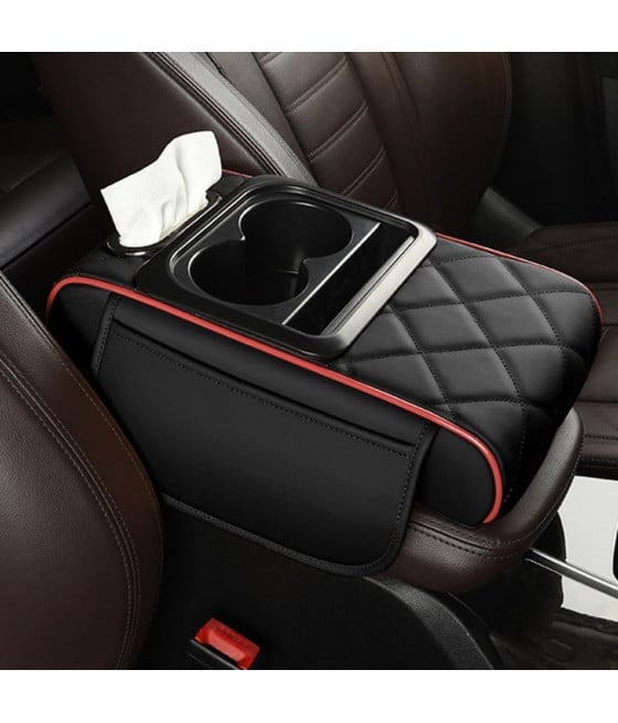 CUSCINO AUTO ANTISCIVOLO IMPERMEABILE COPRI BRACCIOLO TASCA PORTAOGGETTI
