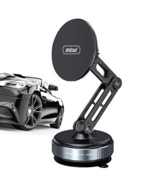 SUPPORTO MAGNETICO PIEGHEVOLE PER CELLULARE DA AUTO CON VENTOSA Q-ZJ709