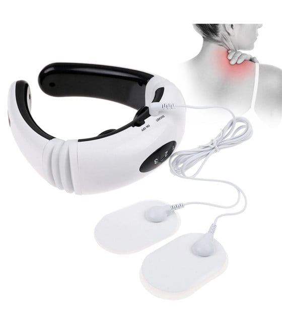 MASSAGGIATORE IMPULSI ELETTRICI SOLLIEVO DOLORE CERVICALE SCHIENA COLLO