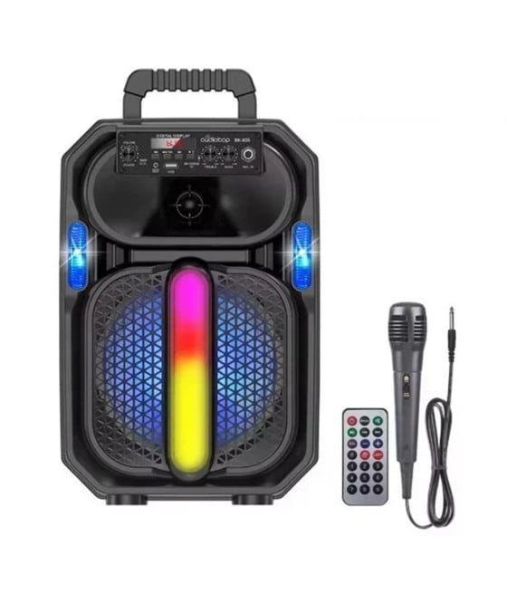 ALTOPARLANTE PORTATILE BLUETOOTH SUPER BASS 8″ RGB MICROFONO Q-YX1510
