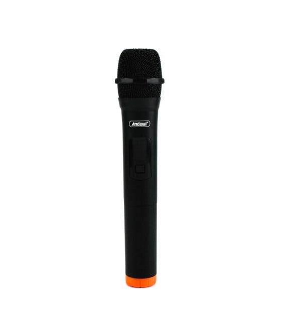 MICROFONO KARAOKE PORTATILE RICEVITORE WIRELESS RICARICA USB Q-MIC555