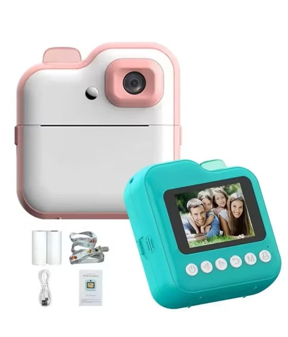 FOTOCAMERA DIGITALE STAMPA ISTANTANEA PER BAMBINI CON SCHERMO 2,4″ C8
