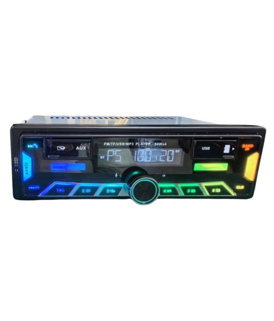 SISTEMA AUDIO PER AUTO LETTORE MP3 USB RADIO FM BLUETOOTH RGB Q-CA907