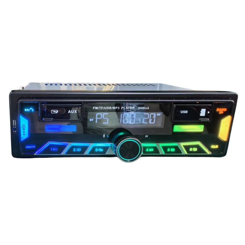 SISTEMA AUDIO PER AUTO LETTORE MP3 USB RADIO FM BLUETOOTH RGB Q-CA907