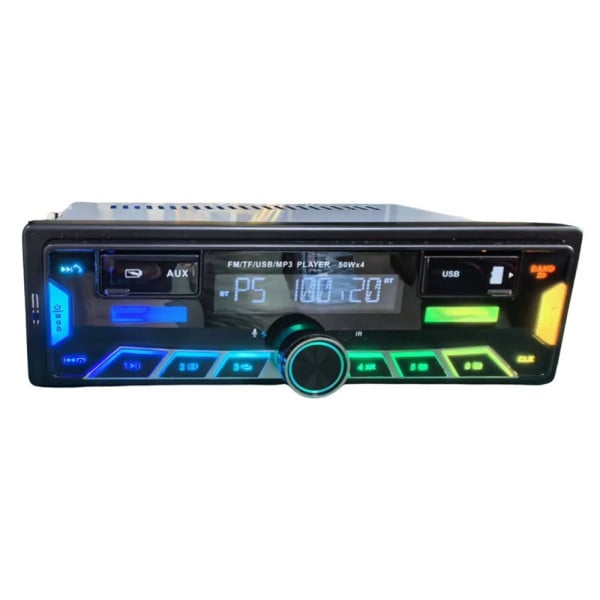 SISTEMA AUDIO PER AUTO LETTORE MP3 USB RADIO FM BLUETOOTH RGB Q-CA907