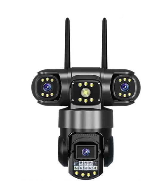 TELECAMERA DI SORVEGLIANZA IP PTZ 4G 8K TRIPLA LENTE SCHERMO Q-G819