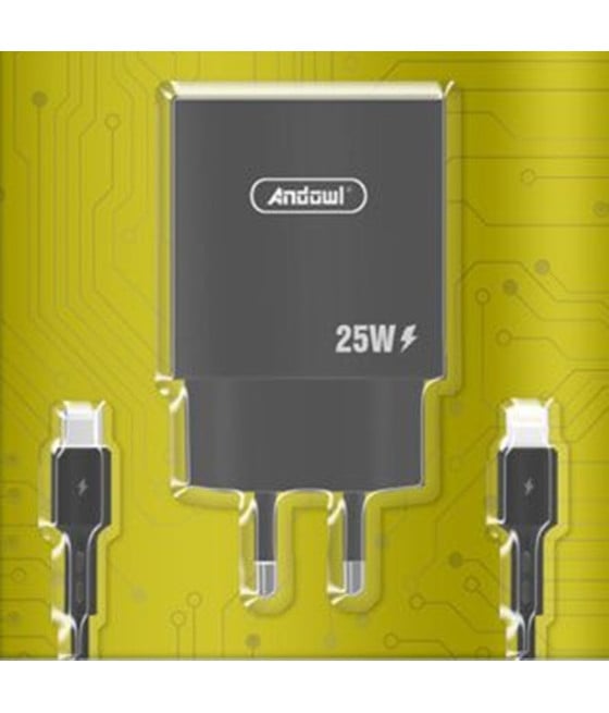CARICABATTERIE RICARICA RAPIDA CON CAVO DA TYPE-C A LIGHTNING 25 W Q-CD669B