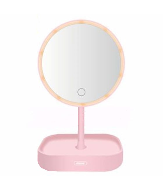 SPECCHIO ROTONDO PER TRUCCO DA TAVOLO CON 3 COLORI LED TOUCH Q-HZ420