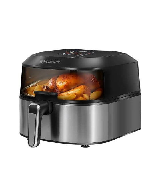 FRIGGITRICE AD ARIA 5,5LT 1500W LUCE OBLÒ SCHERMO TOUCH DIGITALE A COLORI