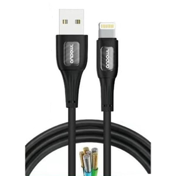 CAVO RICARICA TRASFERIMENTO DATI DA USB A LIGHTNING 3A 1MT Q-SJ88