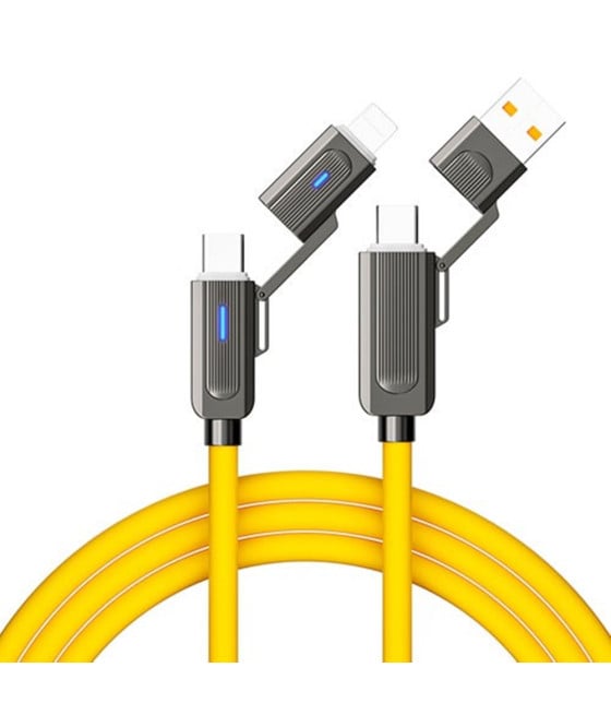 CAVO 4IN1 TRASFERIMENTO DATI 480MBPS RICARICA RAPIDA 100W 1,5MT Q-SJ58