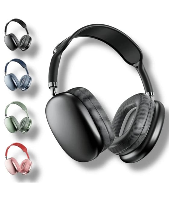 CUFFIE BLUETOOTH WIRELESS RICARICABILI MICROFONO SENZA FILI PC SMARTPHONE
