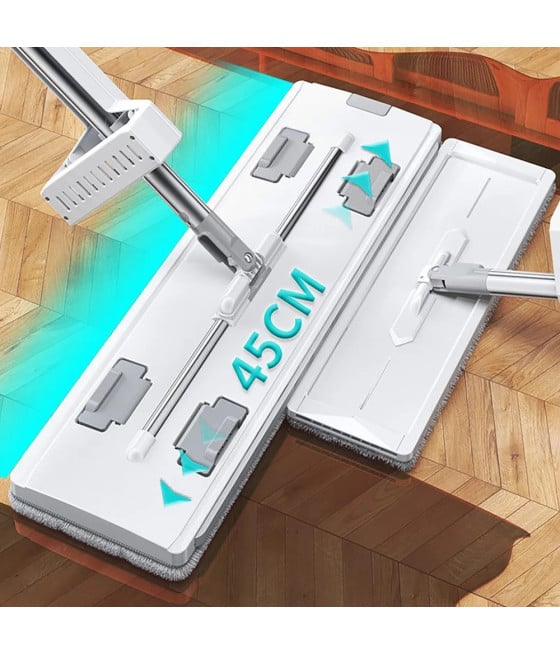 MOCIO PIATTO GIREVOLE A 360° PER PULIZIA LAVA PAVIMENTI STRIZZATORE
