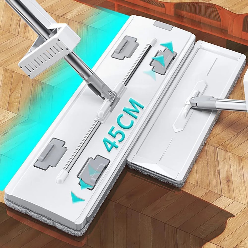 MOCIO PIATTO GIREVOLE A 360° PER PULIZIA LAVA PAVIMENTI STRIZZATORE