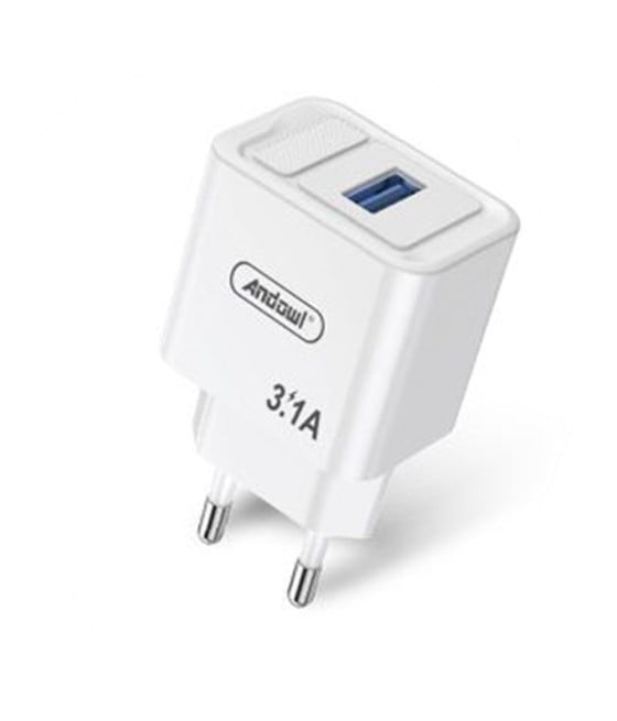 CARICABATTERIE CARICATORE DA PARETE USB Q-CD62 RICARICA RAPIDA 3.1A