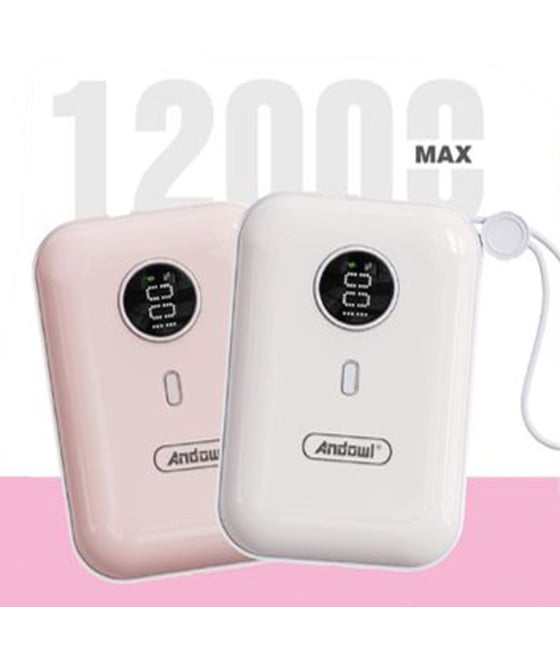POWER BANK PORTATILE 12000MAH RICARICA RAPIDA 22.5W DISPLAY Q-CD502