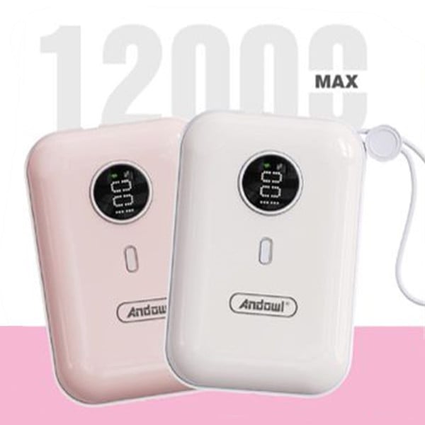POWER BANK PORTATILE 12000MAH RICARICA RAPIDA 22.5W DISPLAY Q-CD502