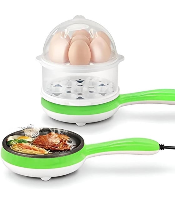 PADELLA ANTIADERENTE ELETTRICA MULTIFUNZIONALE 3 IN 1 UOVA SODE VERDURE