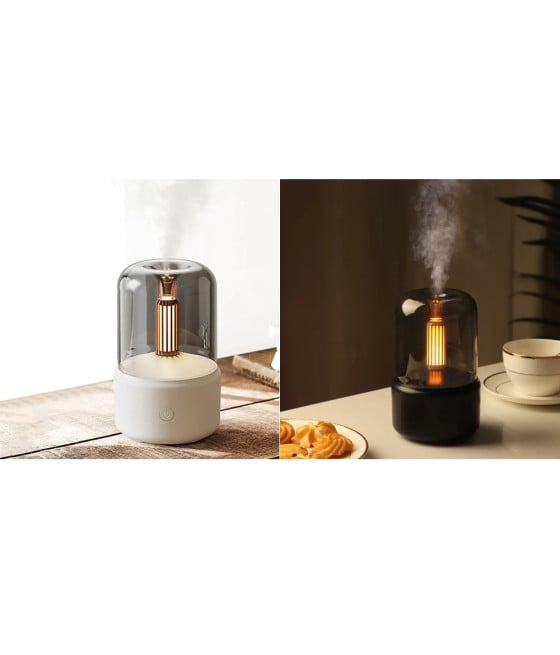 MINI UMIDIFICATORE DIFFUSORE AROMI 130ML ILLUMINAZIONE LED USB Q-JS112