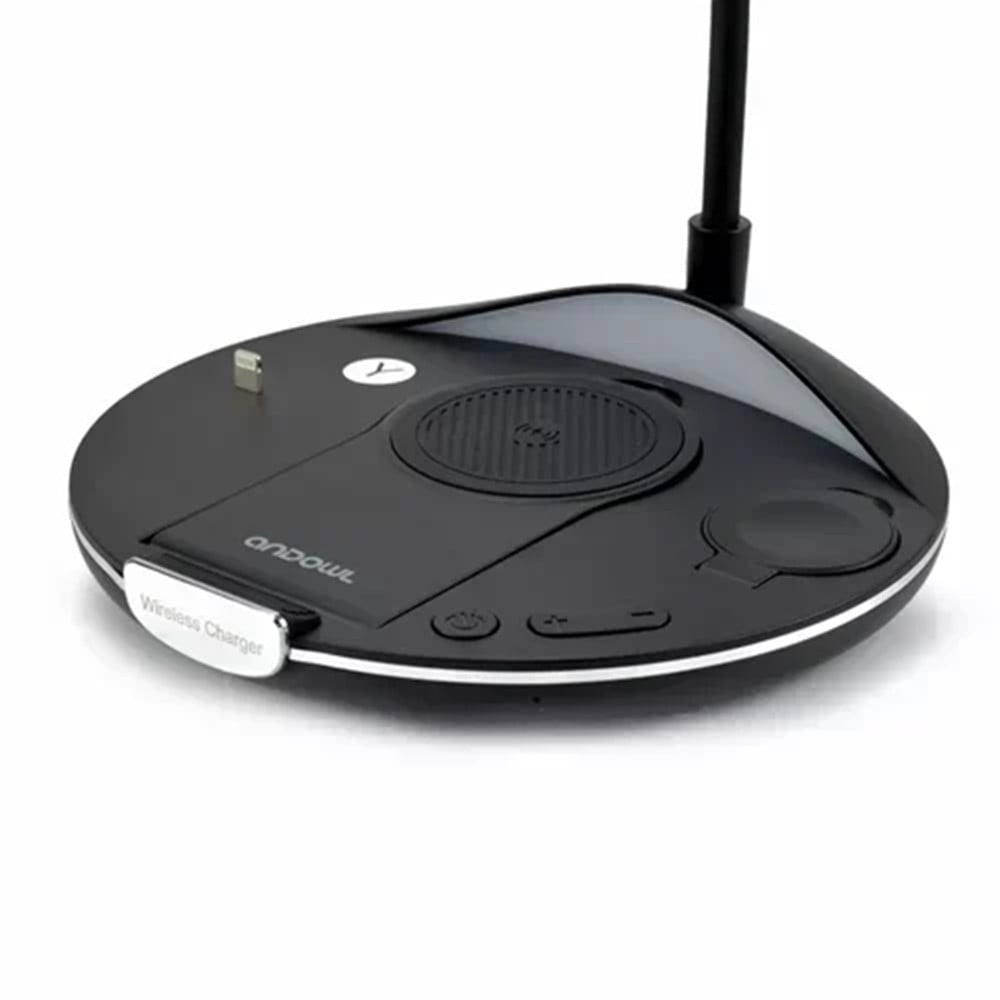 LAMPADA PIEGHEVOLE SCRIVANIA LED 5IN1 BASE RICARICA WIRELESS Q-CD506