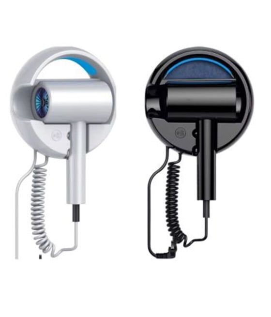 ASCIUGACAPELLI DA PARETE CON IONI LUCE LED BLU CALDO/FREDDO Q-F002