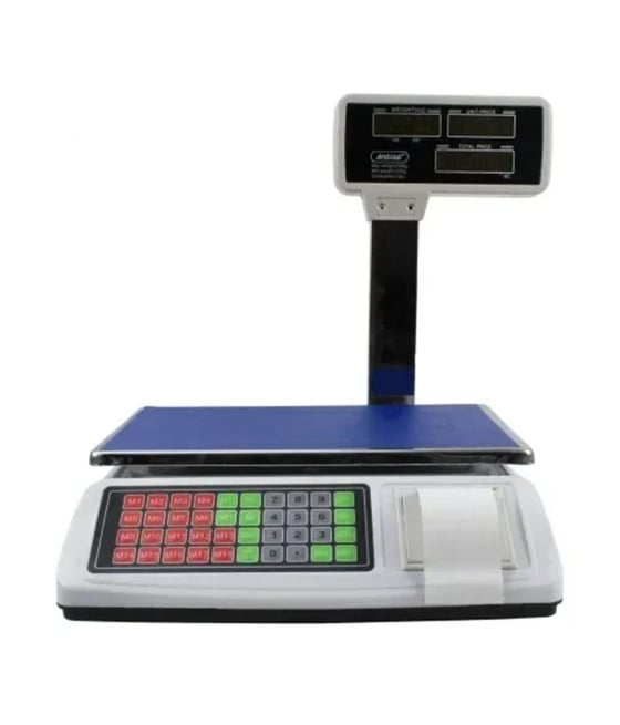 BILANCIA ELETTRONICA CON COLONNA 50KG ACS-P02 CON STAMPA TERMICA