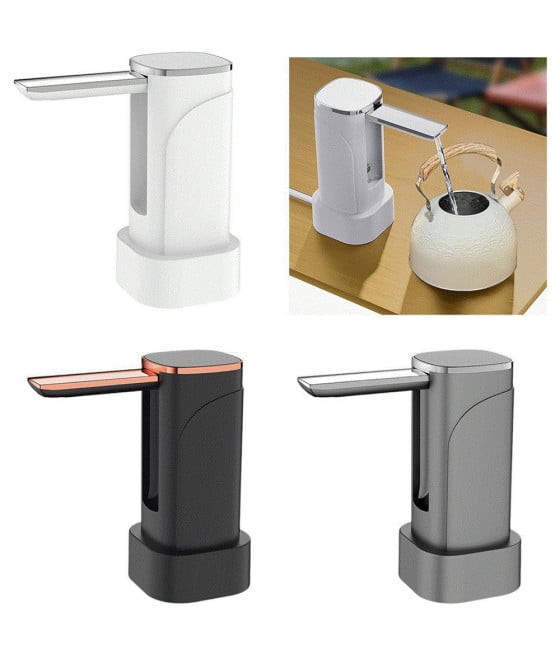 POMPA ACQUA DISPENSER RICARICABILE DISPLAY LED PORTATILE PIEGHEVOLE Q-CS80