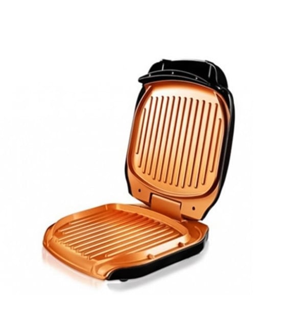 GRIGLIA ELETTRICA TAVOLO GRIGLIARE Q-JK08 CON PIASTRA SCANALATA 1000W