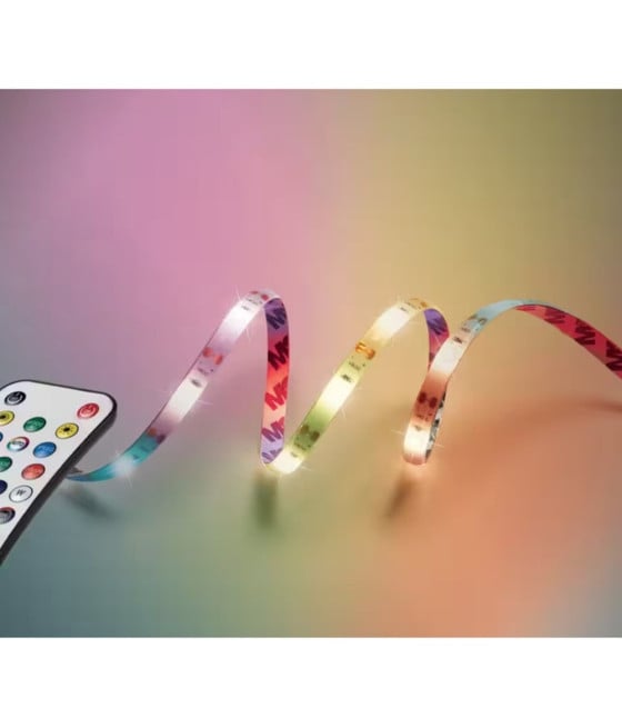 STRISCIA A LED RGB DA 5 MT CON PANNELLO SOLARE TELECOMANDO Q-ZD933