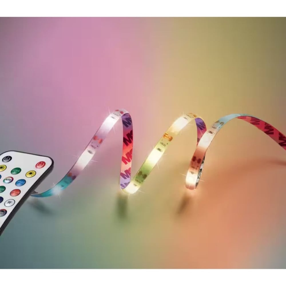 STRISCIA A LED RGB DA 5 MT CON PANNELLO SOLARE TELECOMANDO Q-ZD933